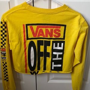 VANS Off the Wall Yellow Crop Top